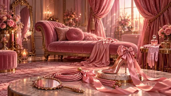 Découvrez l'univers enchanteur d'une dominatrice rose