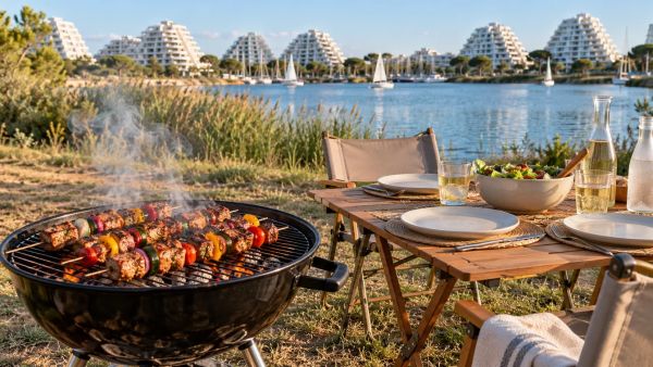 Les meilleures brochettes à déguster près de l'étang à La Grande Motte